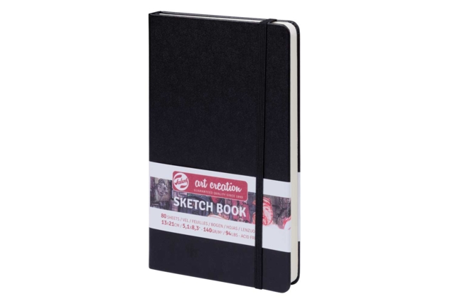 Carnet de Croquis 13 x 21 cm - Noir - Carnets de dessin pour les croquis, esquisses et le dessin nomade - 10doigts.fr