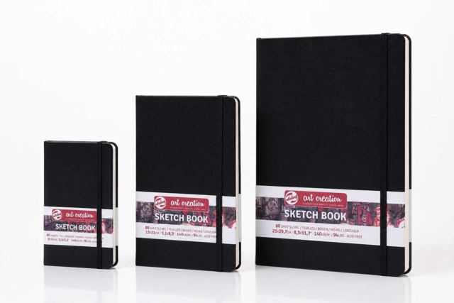 Carnet de Croquis 9 x 14 cm cm - Noir - Carnets de dessin pour les croquis, esquisses et le dessin nomade - 10doigts.fr