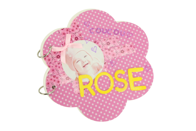 carnet rose - Déco en bois brut - 10doigts.fr