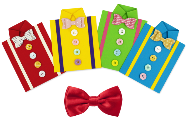 Carte chemise pour la fête des pères - Stickers fantaisies : personnalisez toutes vos créations - 10doigts.fr