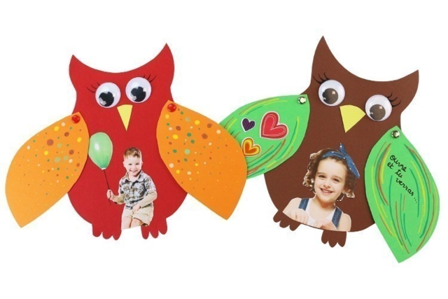 Carte Hibou - Stickers fantaisies : personnalisez toutes vos créations - 10doigts.fr