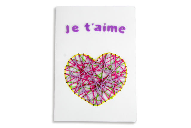 carte string art - Fils à  broder - 10doigts.fr