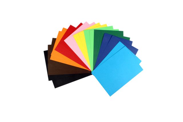 Cartes fortes A5 (21x15cm) 220 gr/m²,10 couleurs - 20 feuilles - Papiers colorés - 10doigts.fr