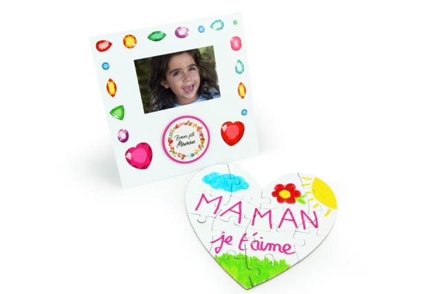cartes puzzle gommettes - Stickers fantaisies : personnalisez toutes vos créations - 10doigts.fr