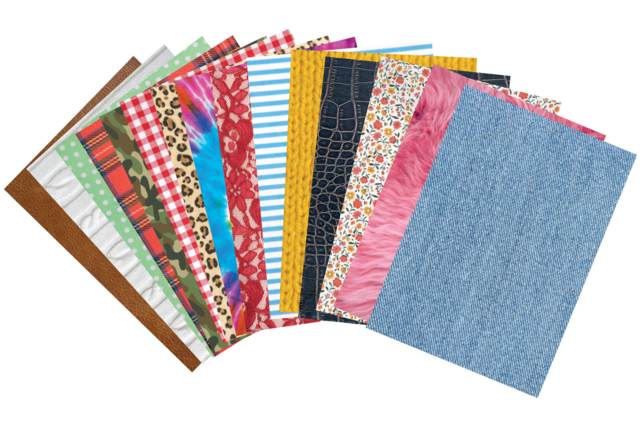 Cartes textiles - Papiers Format A4 - 10doigts.fr