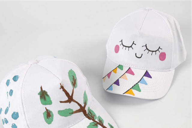 casquette mignon personnage - Coton, lin - Textiles - 10doigts.fr