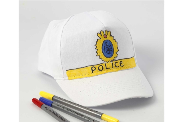 casquette police - Coton, lin - Textiles - 10doigts.fr