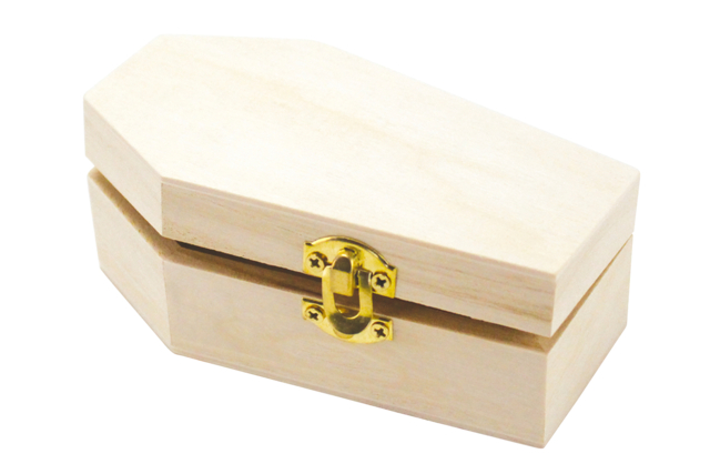 cerceuil en bois - Supports d'Halloween à décorer - 10doigts.fr