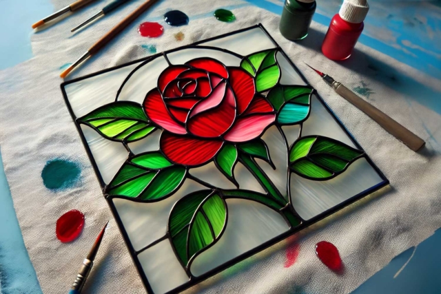 cerne noir vitrail - Peinture verre et faïence - 10doigts.fr