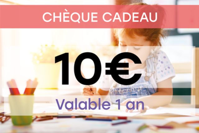 Chèque cadeau 10€ 10 doigts - Idées Cadeaux DIY Noël - 10doigts.fr