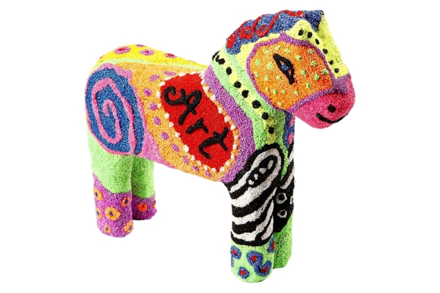 Cheval en pâte à modeler à billes - Pâtes à modeler autodurcissantes - 10doigts.fr