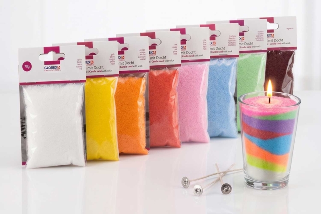 cire bougie sable coloré - Cires Bougies - 10doigts.fr