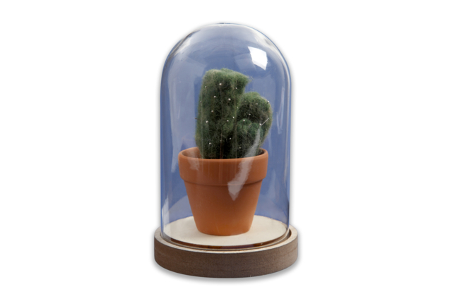cloche cactus - Objets en bois Noël - 10doigts.fr