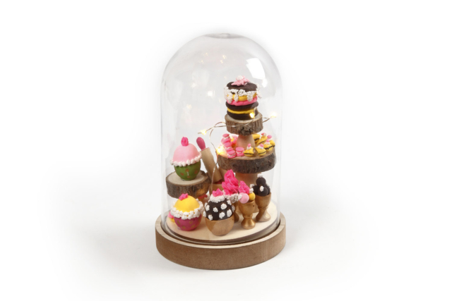 cloche d'exposition - Objets en bois Noël - 10doigts.fr