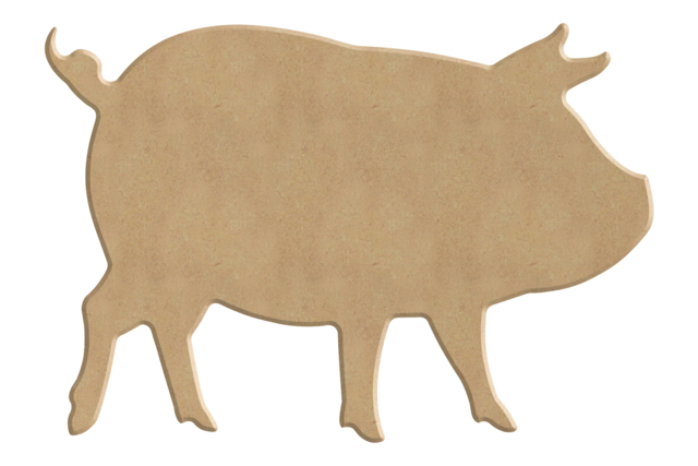 cochon en bois à décorer - Animaux en bois - 10doigts.fr