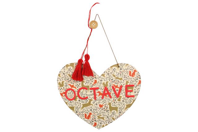 coeur en bois décoré - Déco en bois brut - 10doigts.fr