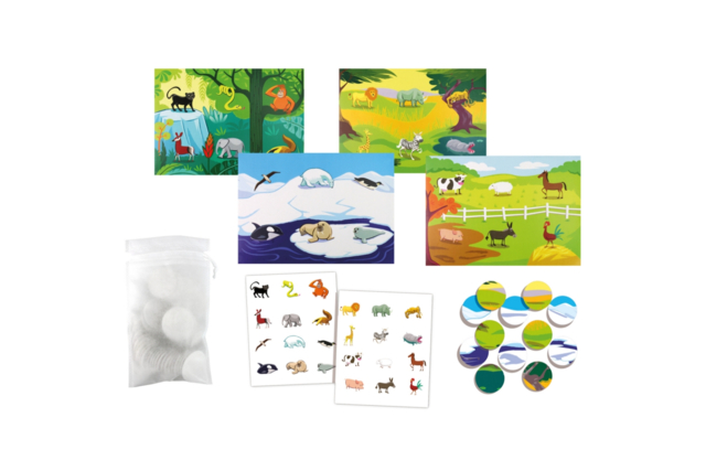 coffret loto animaux - Coffret Gommettes - 10doigts.fr