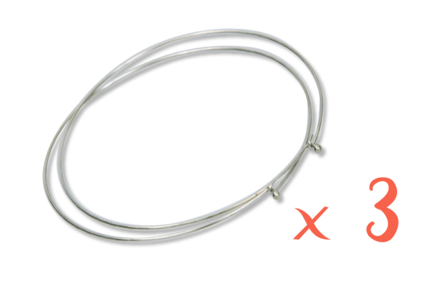 Collier tour de cou argenté - Lot de 3 - Colliers et chaines - 10doigts.fr