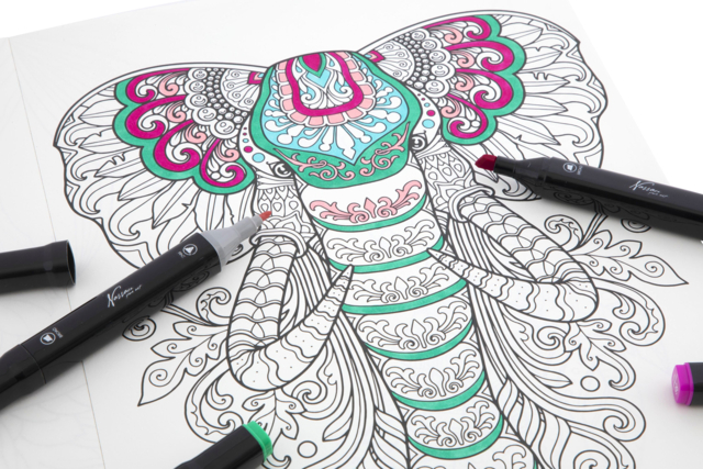 coloriages animaux spécial marqueurs alcoool - Coloriage - 10doigts.fr