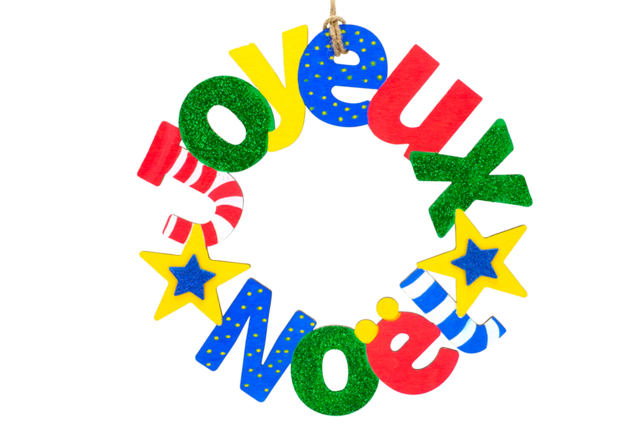 couronne bois noel étoiles - Stickers mousse : donnez du volume à vos créations - 10doigts.fr