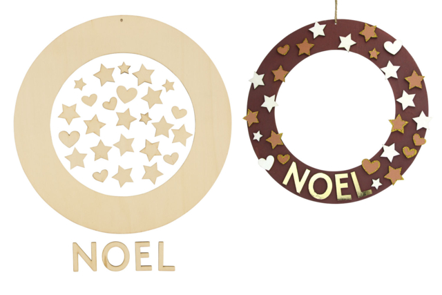 couronne de noel - Couronnes de Noël - 10doigts.fr