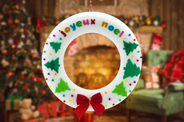 Couronne de Noël en polystyrène - Formes à décorer - Polystyrène - 10doigts.fr