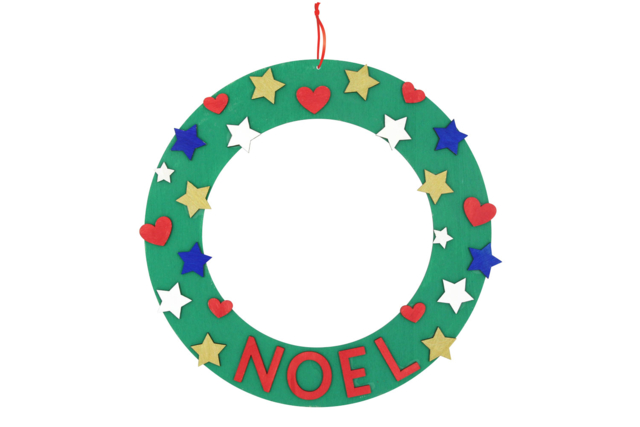 couronne en bois - Couronnes de Noël - 10doigts.fr