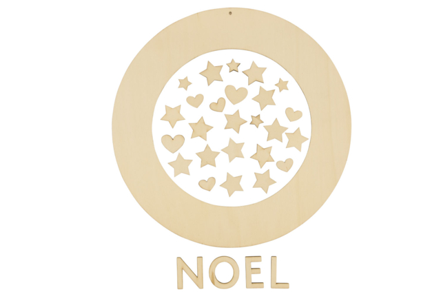 couronne mot noel - Couronnes de Noël - 10doigts.fr
