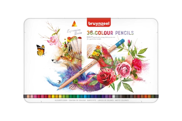 Crayons de couleur boîte en métal - 36 couleurs - Crayons de couleurs Beaux-Arts - 10doigts.fr