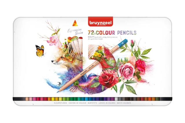 Crayons de couleur boîte en métal - 72 couleurs - Crayons de couleurs Beaux-Arts - 10doigts.fr
