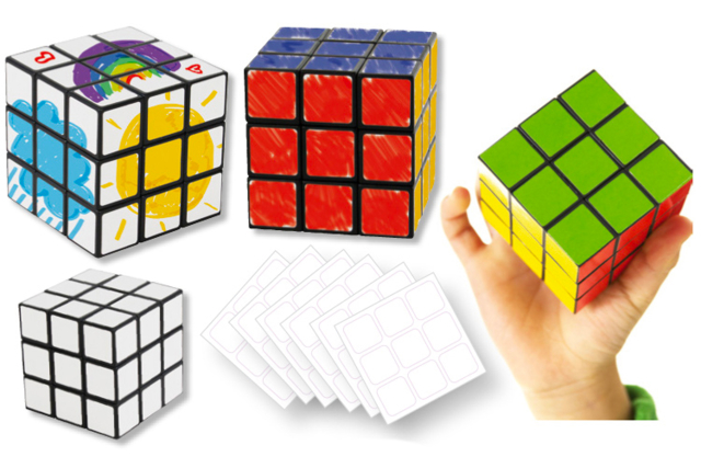 Cubes magiques - 4 pièces - Jeux de société à fabriquer - 10doigts.fr