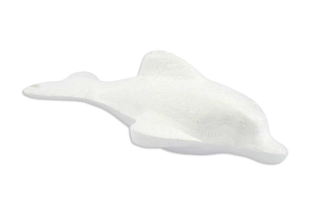 Dauphin en polystyrène blanc - Animaux en polystyrène - 10doigts.fr