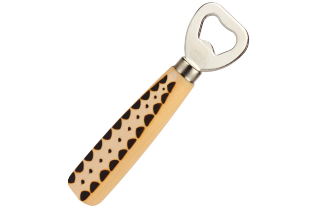 Décapsuleur en bois et métal - Objets bois pour la cuisine - 10doigts.fr