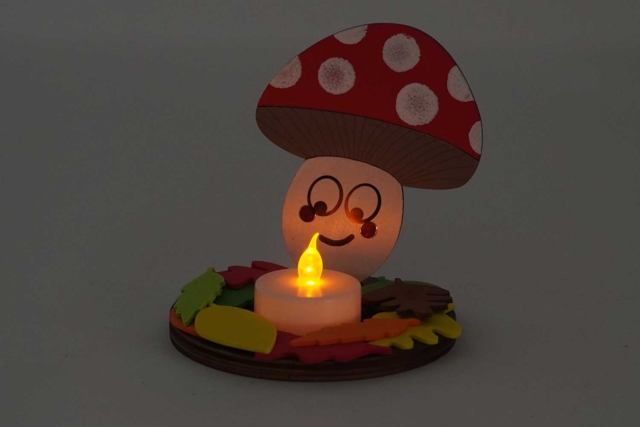 Deco automne bougie Enfant - Bougeoirs et photophores - 10doigts.fr