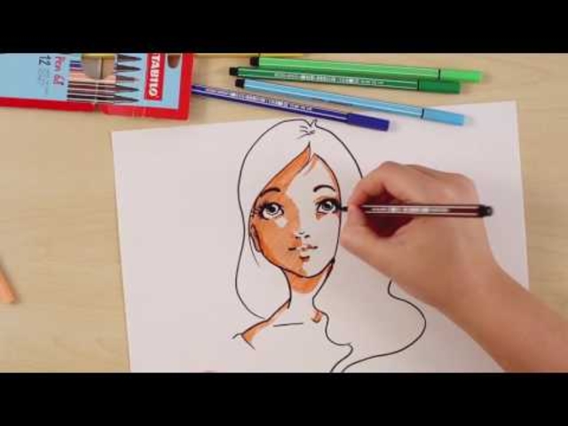 dessin stabilo feutres  - Feutres pointes moyennes : l'outil polyvalent pour le dessin et l'école - 10doigts.fr