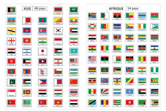 drapeaux pays - Gommettes pédagogiques : apprendre, grandir et s'éveiller par le jeu - 10doigts.fr