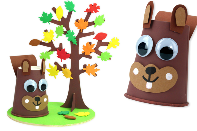 Écureuil de l'automne - Décorations de table - 10doigts.fr