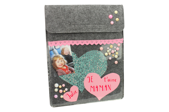 Étui de protection pour tablette à personnaliser - Cabochons - 10doigts.fr
