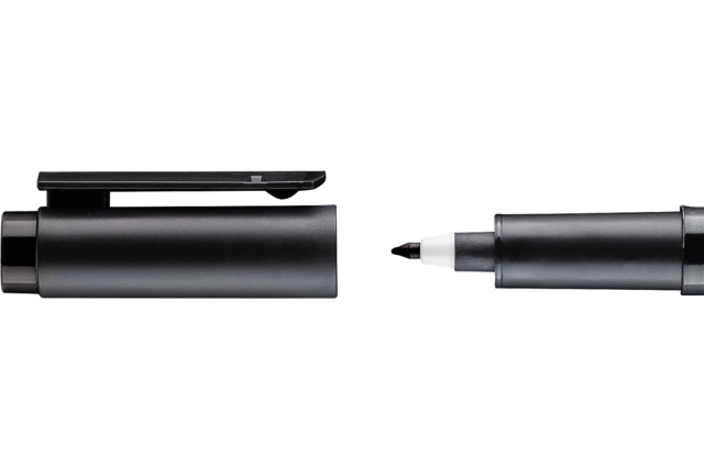 Feutre permanent pointe fine noire 0.6 mm - Feutres pointes fines : la précision pour le dessin et l'écriture - 10doigts.fr