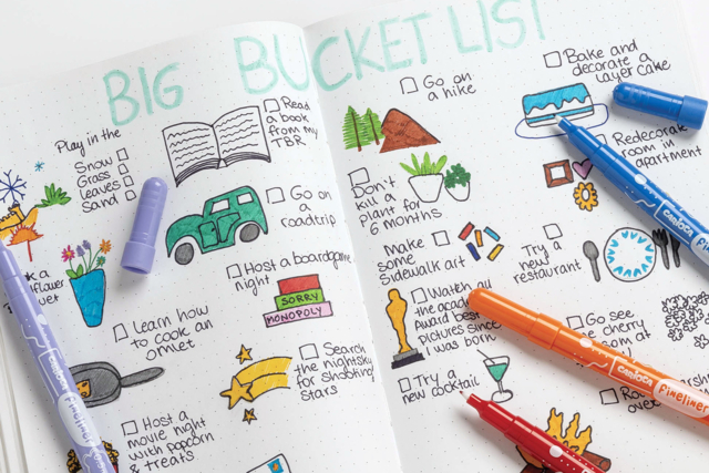 feutres fins journal DIY - Feutres pointes fines : la précision pour le dessin et l'écriture - 10doigts.fr