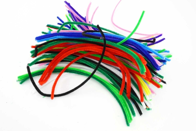 fils chenilles tailles et couleurs mix - Chenilles, cure-pipe - 10doigts.fr