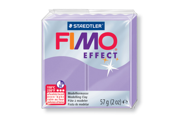 Fimo Effect 57gr - mauve pastel - N° 605 - Pâte Fimo à l'unité : composez votre palette sur-mesure - 10doigts.fr