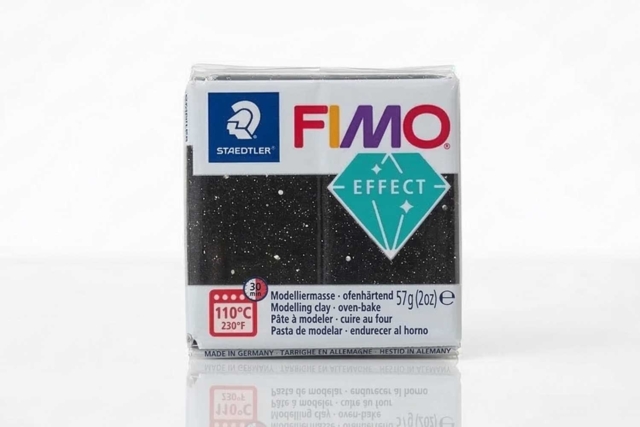 FIMO Effect - Granit noir (903) - Pâtes Fimo Effect : donnez une dimension magique à vos modelages - 10doigts.fr