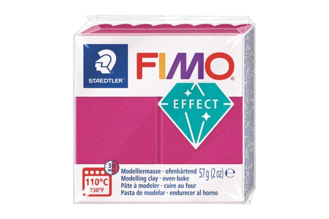 Fimo effect métal - bordeaux 21 - Pâtes Fimo Effect : donnez une dimension magique à vos modelages - 10doigts.fr