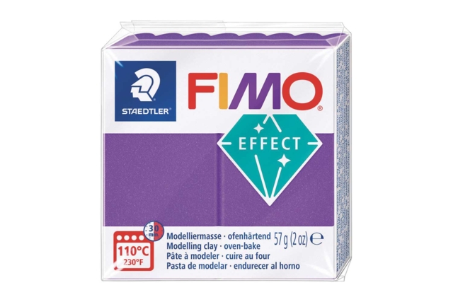 Fimo effect métal - lilas 61 - Pâtes Fimo Effect : donnez une dimension magique à vos modelages - 10doigts.fr