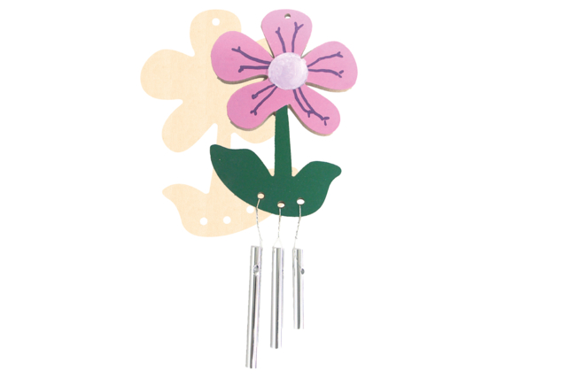 fleur mobile - Suspensions décoratives en bois - 10doigts.fr