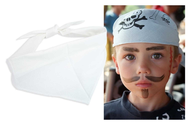 foulard pirate - Coton, lin - Textiles - 10doigts.fr