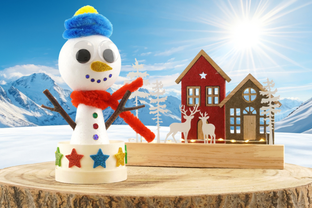 Frosty le petit bonhomme de neige - Boîtes en bois - 10doigts.fr