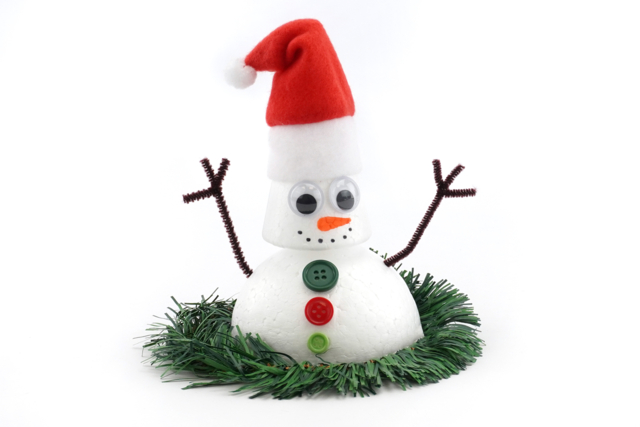 Gelato le bonhomme de neige rigolo - Petites décorations de Noël - 10doigts.fr