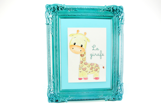 Girafe à poinçonner - Kits carteries - 10doigts.fr